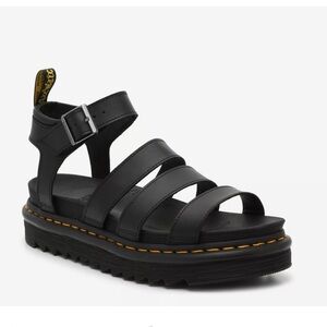 Dr. Martens Blaire Black Platform Sandals